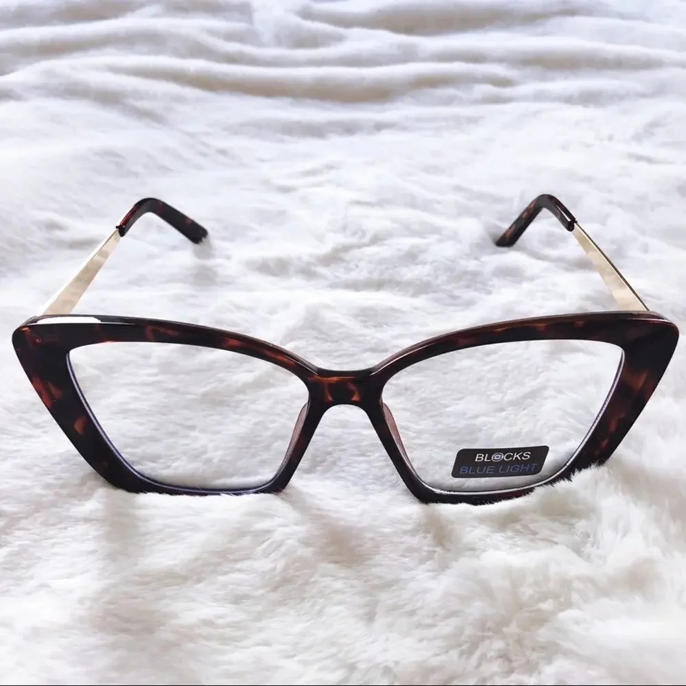 Chels Tortoise Brown Computer Blue Light Glasses
